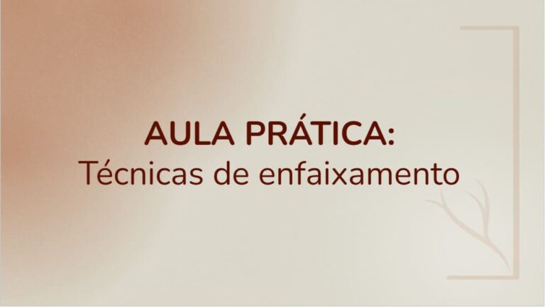 14 – Prática de enfaixamento